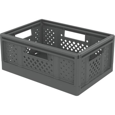Sundis, Boîte de rangement, FOLD'N STORE Klappbox 14,0 l grau 38,6 x 27,3 x 16,6 cm (27.30 cm, 14 l, 1x) - Publicité Sundis, Boîte de rangement, FOLD'N STORE Klappbox 14,0 l grau 38,6 x 27,3 x 16,6 cm (27.30 cm, 14 l, 1x) - Publicité