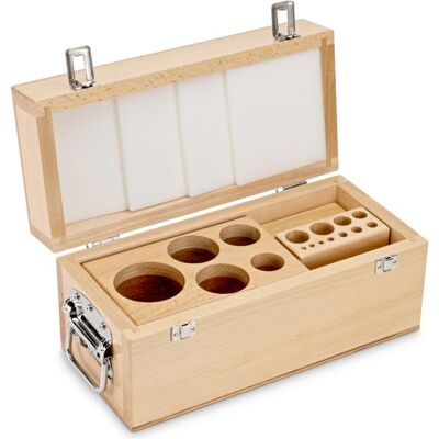 Kern, Boîte de rangement, Etui à poids en bois, 1 mg - 5 kg hêtre pour F2 + M1 + M2, bouton/compact (43 cm) - Publicité Kern, Boîte de rangement, Etui à poids en bois, 1 mg - 5 kg hêtre pour F2 + M1 + M2, bouton/compact (43 cm) - Publicité