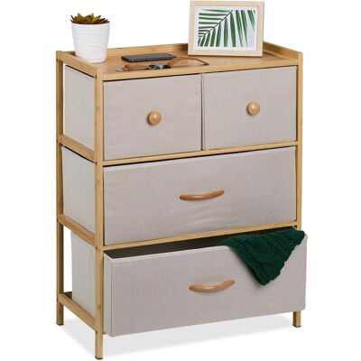 Relaxdays, Commode + buffet, Commode (57.50 x 30 x 73 cm) - Publicité Relaxdays, Commode + buffet, Commode (57.50 x 30 x 73 cm) - Publicité