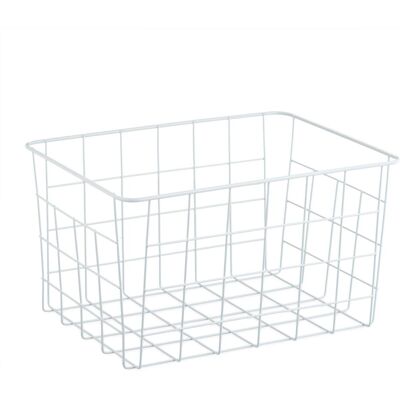 Relaxdays, Corbeille de rangement, Corbeille-fil-de-fer (28 cm, 1x) - Publicité Relaxdays, Corbeille de rangement, Corbeille-fil-de-fer (28 cm, 1x) - Publicité