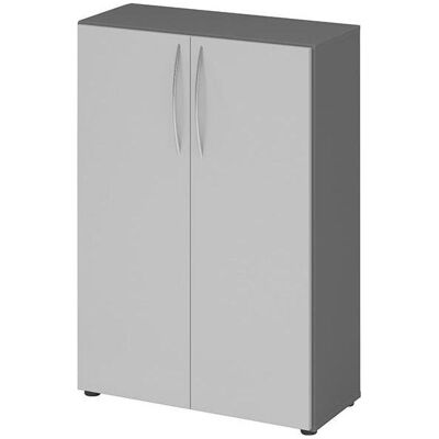 Armoire à dossiers Hammerbacher - 80x34.6x114.4cm, Gris clair, 2 étagères - Publicité Armoire à dossiers Hammerbacher - 80x34.6x114.4cm, Gris clair, 2 étagères - Publicité
