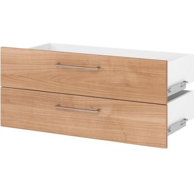 Hammerbacher, Meuble de bureau : accessoires, Tiroirs 80 cm, 1 HC, BS, noyer - Publicité Hammerbacher, Meuble de bureau : accessoires, Tiroirs 80 cm, 1 HC, BS, noyer - Publicité