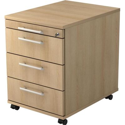 hjh OFFICE PRO SIGNA AC30 RE - Conteneur roulant chêne avec 3 tiroirs - Publicité hjh OFFICE PRO SIGNA AC30 RE - Conteneur roulant chêne avec 3 tiroirs - Publicité