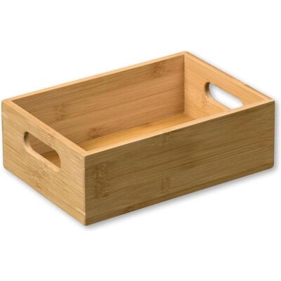 Kesper, Boîte de rangement, Récipient en bambou avec poignées, 24 x 16,5 cm (16.50 cm) - Publicité Kesper, Boîte de rangement, Récipient en bambou avec poignées, 24 x 16,5 cm (16.50 cm) - Publicité