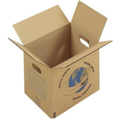 Rajapack, Boîte de rangement, Raja Carton d'emballage à 1 cannelure 275 (L) x 300 (P) x 350 (H) mm Marron (30 x 27.50 x 35 cm) - Publicité Rajapack, Boîte de rangement, Raja Carton d'emballage à 1 cannelure 275 (L) x 300 (P) x 350 (H) mm Marron (30 x 27.50 x 35 cm) - Publicité