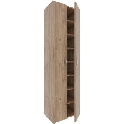Garde-chaussettes VCM Ulas - 8 Compartiments, 2 Portes - Bois, Beige, 49x173x30cm - Publicité Garde-chaussettes VCM Ulas - 8 Compartiments, 2 Portes - Bois, Beige, 49x173x30cm - Publicité