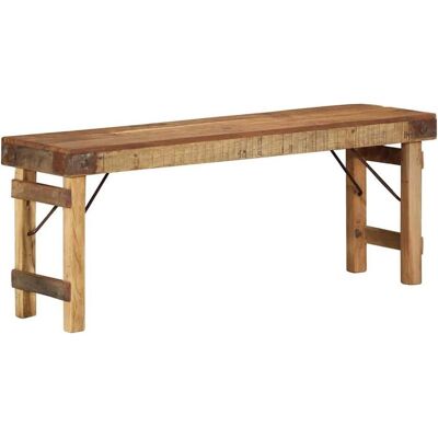 vidaXL Banc en Bois Récupéré Rustique 110x35x46 cm - Publicité vidaXL Banc en Bois Récupéré Rustique 110x35x46 cm - Publicité