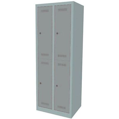 Armoire BISLEY MonoBloc ML06D2 - 4 Compartiments, Ventilée, Acier - Publicité Armoire BISLEY MonoBloc ML06D2 - 4 Compartiments, Ventilée, Acier - Publicité