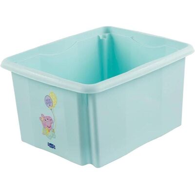 keeeper, Boîte de rangement, Aufbewahrungsbox karolina Peppa Pig, 24 Liter Dreh-/Stapelbox mit Deckel, aus PP, aquamarine, mit (35.50 cm, 24 l) - Publicité keeeper, Boîte de rangement, Aufbewahrungsbox karolina Peppa Pig, 24 Liter Dreh-/Stapelbox mit Deckel, aus PP, aquamarine, mit (35.50 cm, 24 l) - Publicité