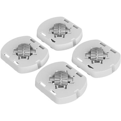 Rotho, Boîte de rangement, Adaptateur de pied avec roulettes pour boîte ALBRIS (14 cm) - Publicité Rotho, Boîte de rangement, Adaptateur de pied avec roulettes pour boîte ALBRIS (14 cm) - Publicité