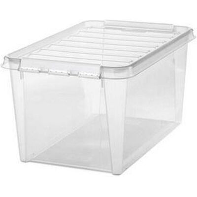 Boîte de rangement SmartStore - 47L, Noir/Transparent/Or - Empilable, Clip Sécurisé - Publicité Boîte de rangement SmartStore - 47L, Noir/Transparent/Or - Empilable, Clip Sécurisé - Publicité