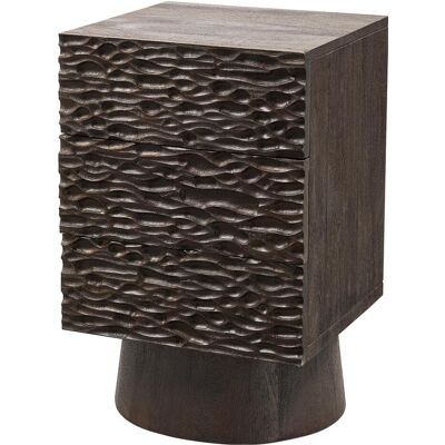 Woood, Table de chevet, Traité (40 x 37 x 37 cm) - Publicité Woood, Table de chevet, Traité (40 x 37 x 37 cm) - Publicité