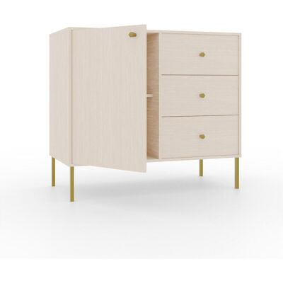 ADRK Furniture, Commode + buffet, Tili 1D 3S Commode (83.50 x 40.80 x 73.90 cm) - Publicité ADRK Furniture, Commode + buffet, Tili 1D 3S Commode (83.50 x 40.80 x 73.90 cm) - Publicité