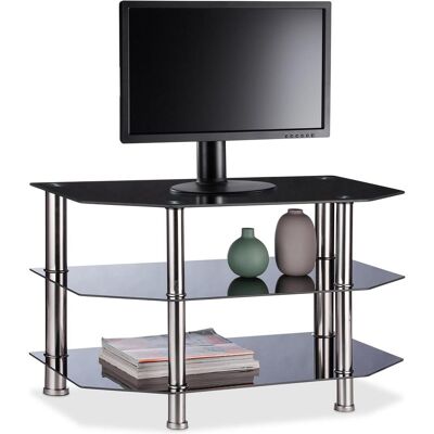 Relaxdays, Meuble TV, Table de télévision (80 x 45 x 49 cm) - Publicité Relaxdays, Meuble TV, Table de télévision (80 x 45 x 49 cm) - Publicité
