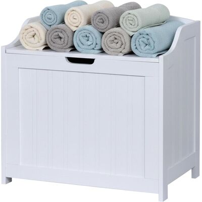 Relaxdays, Panier à linge, Wäschetruhe (80 l) - Publicité Relaxdays, Panier à linge, Wäschetruhe (80 l) - Publicité