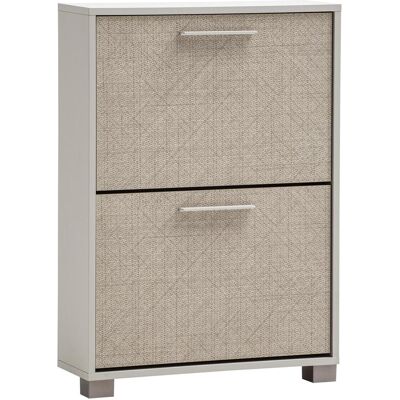 Schildmeyer, Armoire à chaussures, Edno Schuhkipper Schuhschrank cremebeige / Canasta Dekor 2 Klappen (59.80 x 19.55 x 85.20 cm) - Publicité Schildmeyer, Armoire à chaussures, Edno Schuhkipper Schuhschrank cremebeige / Canasta Dekor 2 Klappen (59.80 x 19.55 x 85.20 cm) - Publicité