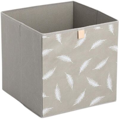 Zeller Present, Boîte de rangement, Boîte de rangement Feather Non-tissé (32 cm, 1x) - Publicité Zeller Present, Boîte de rangement, Boîte de rangement Feather Non-tissé (32 cm, 1x) - Publicité