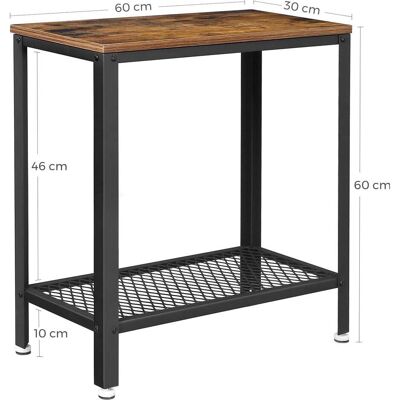 Songmics, Table basse, Industrial (30 x 60 x 60 cm) - Publicité Songmics, Table basse, Industrial (30 x 60 x 60 cm) - Publicité