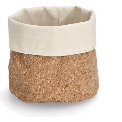 Zeller Present, Corbeille de rangement, Panier de rangement, liège/coton (20 cm, 1x) - Publicité Zeller Present, Corbeille de rangement, Panier de rangement, liège/coton (20 cm, 1x) - Publicité