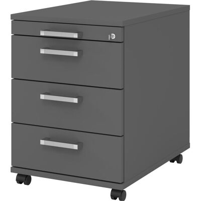 HAMMERBACHER Solid AC30 Conteneur à Roulettes - 4 tiroirs - 42,8x58x59cm - Publicité HAMMERBACHER Solid AC30 Conteneur à Roulettes - 4 tiroirs - 42,8x58x59cm - Publicité