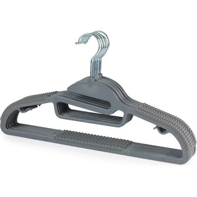Beldray, Cintres, LA070598GRYFEU7 Grey Slimline Clothes Hangers - 8 Pack (8x) - Publicité Beldray, Cintres, LA070598GRYFEU7 Grey Slimline Clothes Hangers - 8 Pack (8x) - Publicité