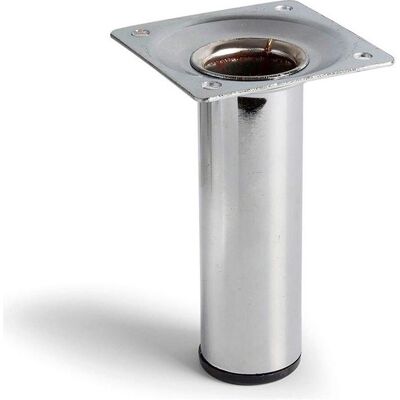 REI, Étagères : accessoires, Pied cylindrique en acier chromé brillant mod.401g. dimensions ø3x10cm 2-401g.100.21 - Publicité REI, Étagères : accessoires, Pied cylindrique en acier chromé brillant mod.401g. dimensions ø3x10cm 2-401g.100.21 - Publicité