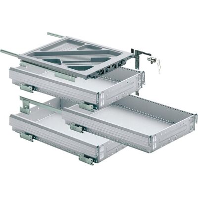 Hettich, Caisson à roulettes, Kit d'extension partielle - Publicité Hettich, Caisson à roulettes, Kit d'extension partielle - Publicité