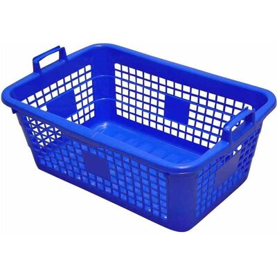 Lockweiler - Wäschekorb Kunststoff - Bleu - 50x35x20 cm - Cesto de lavado - Publicité Lockweiler - Wäschekorb Kunststoff - Bleu - 50x35x20 cm - Cesto de lavado - Publicité