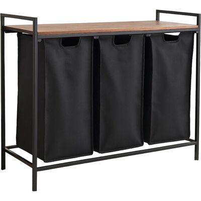 Relaxdays, Panier à linge, Wäschesammler 3 Fächer mit Ablage (120 l) - Publicité Relaxdays, Panier à linge, Wäschesammler 3 Fächer mit Ablage (120 l) - Publicité