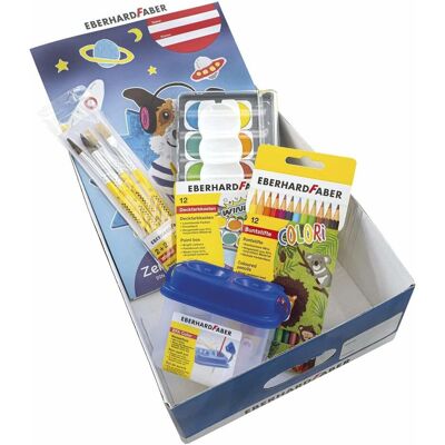 EberhardFaber, Boîte de rangement, EBERHARD FABER Winner Schulestarter Set Boîte de rangement bleue, jaune 22,0 x 31,0 x 10,0 cm (22 cm) - Publicité EberhardFaber, Boîte de rangement, EBERHARD FABER Winner Schulestarter Set Boîte de rangement bleue, jaune 22,0 x 31,0 x 10,0 cm (22 cm) - Publicité
