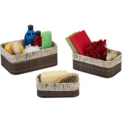 Relaxdays, Corbeille de rangement, Lot-3-paniers-rangement (30 cm, 3x) - Publicité Relaxdays, Corbeille de rangement, Lot-3-paniers-rangement (30 cm, 3x) - Publicité