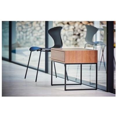 Jan Kurtz, Table de chevet, Table de nuit DINA, 60x44x52 cm, châssis : acier inoxydable (44 x 44 x 52 cm) - Publicité Jan Kurtz, Table de chevet, Table de nuit DINA, 60x44x52 cm, châssis : acier inoxydable (44 x 44 x 52 cm) - Publicité