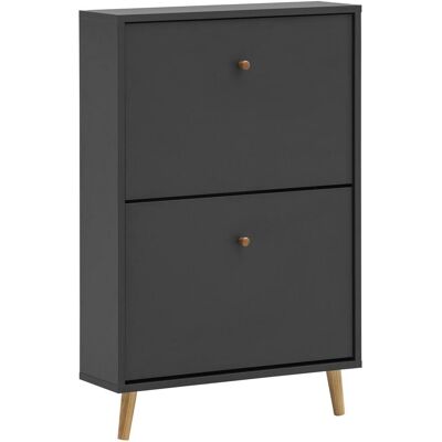 Schildmeyer, Armoire à chaussures, Bjarne Schuhkipper Schuhschrank anthrazit 2 Klappen (59.80 x 19.55 x 92.20 cm) - Publicité Schildmeyer, Armoire à chaussures, Bjarne Schuhkipper Schuhschrank anthrazit 2 Klappen (59.80 x 19.55 x 92.20 cm) - Publicité