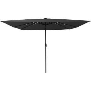 vidaXL Parasol 295x245 cm - Parapluie d'Extérieur avec Lumières LED - Design Moderne - Publicité vidaXL Parasol 295x245 cm - Parapluie d'Extérieur avec Lumières LED - Design Moderne - Publicité
