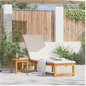 Vidaxl - Fauteuil Relax avec Table - Bois d'Acacia Massif - Extérieur - Publicité Vidaxl - Fauteuil Relax avec Table - Bois d'Acacia Massif - Extérieur - Publicité
