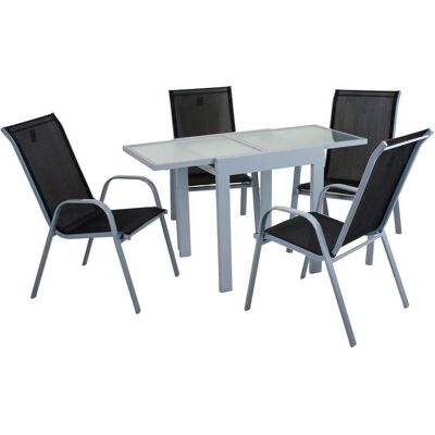 Table de jardin extensible GARDEN PLEASURE LOLA grise - Publicité Table de jardin extensible GARDEN PLEASURE LOLA grise - Publicité