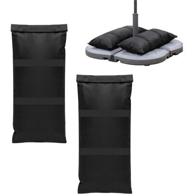 Relaxdays, Pied de parasol, 2x sacs - Publicité Relaxdays, Pied de parasol, 2x sacs - Publicité