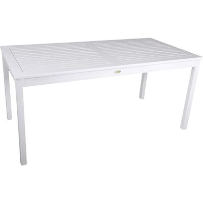 Table de Jardin GARDEN PLEASURE MALMÖ Blanc 165x80x75 cm - Publicité Table de Jardin GARDEN PLEASURE MALMÖ Blanc 165x80x75 cm - Publicité