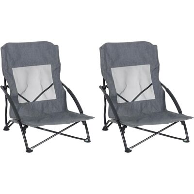Relaxdays, Chaise longue, 2 chaises plage (50 cm) - Publicité Relaxdays, Chaise longue, 2 chaises plage (50 cm) - Publicité