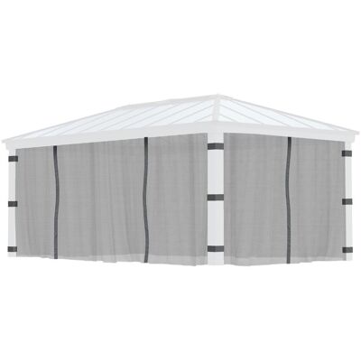 Palram, Tonnelle : accessoires, Moustiquaire Canopia Dallas 6100 gris (212 cm, 507 cm) - Publicité Palram, Tonnelle : accessoires, Moustiquaire Canopia Dallas 6100 gris (212 cm, 507 cm) - Publicité