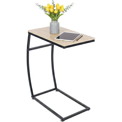 Relaxdays, Table basse, - Beistelltisch in C-Form, Hellbraun/ Schwarz, 58,5 x 47,5 x 25 cm (25 x 47.50 x 58.50 cm) - Publicité Relaxdays, Table basse, - Beistelltisch in C-Form, Hellbraun/ Schwarz, 58,5 x 47,5 x 25 cm (25 x 47.50 x 58.50 cm) - Publicité
