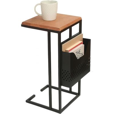Relaxdays, Table basse, Beistelltisch mit Zeitungsablage C-Form (37 x 30 x 63 cm) - Publicité Relaxdays, Table basse, Beistelltisch mit Zeitungsablage C-Form (37 x 30 x 63 cm) - Publicité