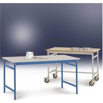 Manuflex BB3009.7035 Table fixe gris clair - Poste de travail - Publicité Manuflex BB3009.7035 Table fixe gris clair - Poste de travail - Publicité
