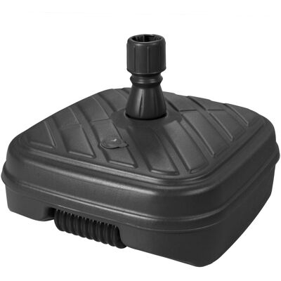 Support Parasol Doppler Anthracite - 50L avec Roulettes - Publicité Support Parasol Doppler Anthracite - 50L avec Roulettes - Publicité