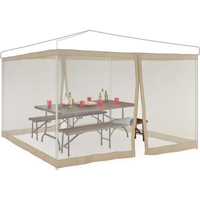Relaxdays, Moustiquaire, Moskitonetz Pavillon (300 x 300 cm) - Publicité Relaxdays, Moustiquaire, Moskitonetz Pavillon (300 x 300 cm) - Publicité