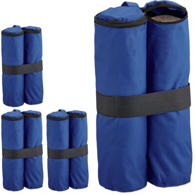 Relaxdays, Tonnelle : accessoires, 4x Sacs-de-lestage (42 cm, 1.50 cm) - Publicité Relaxdays, Tonnelle : accessoires, 4x Sacs-de-lestage (42 cm, 1.50 cm) - Publicité