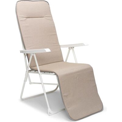 Chaise de Camping Pliable Chiemsee Beige - Publicité Chaise de Camping Pliable Chiemsee Beige - Publicité