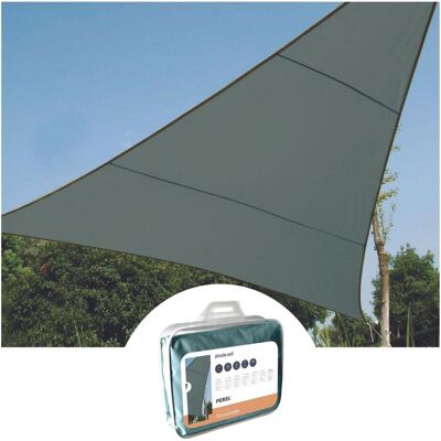 Perel Voile d'ombrage, VOILE DE SOLEIL - TRIANGULAIRE - 5 x 5 x 5 m - COULEUR : GRIS VERT (500 x 500 cm) - Publicité Perel Voile d'ombrage, VOILE DE SOLEIL - TRIANGULAIRE - 5 x 5 x 5 m - COULEUR : GRIS VERT (500 x 500 cm) - Publicité