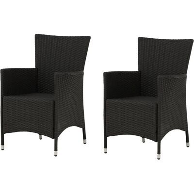Chaise de Jardin Knick de Venture Home - Résistante aux UV, Empilable, Noire - Publicité Chaise de Jardin Knick de Venture Home - Résistante aux UV, Empilable, Noire - Publicité