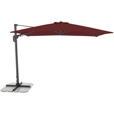 Parasol rectangulaire Doppler Active avec socle - UV50+ - Publicité Parasol rectangulaire Doppler Active avec socle - UV50+ - Publicité